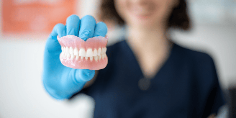 snap in dentures retention system