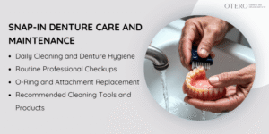 Key Maintenance Requirements for Snap-In Dentures
